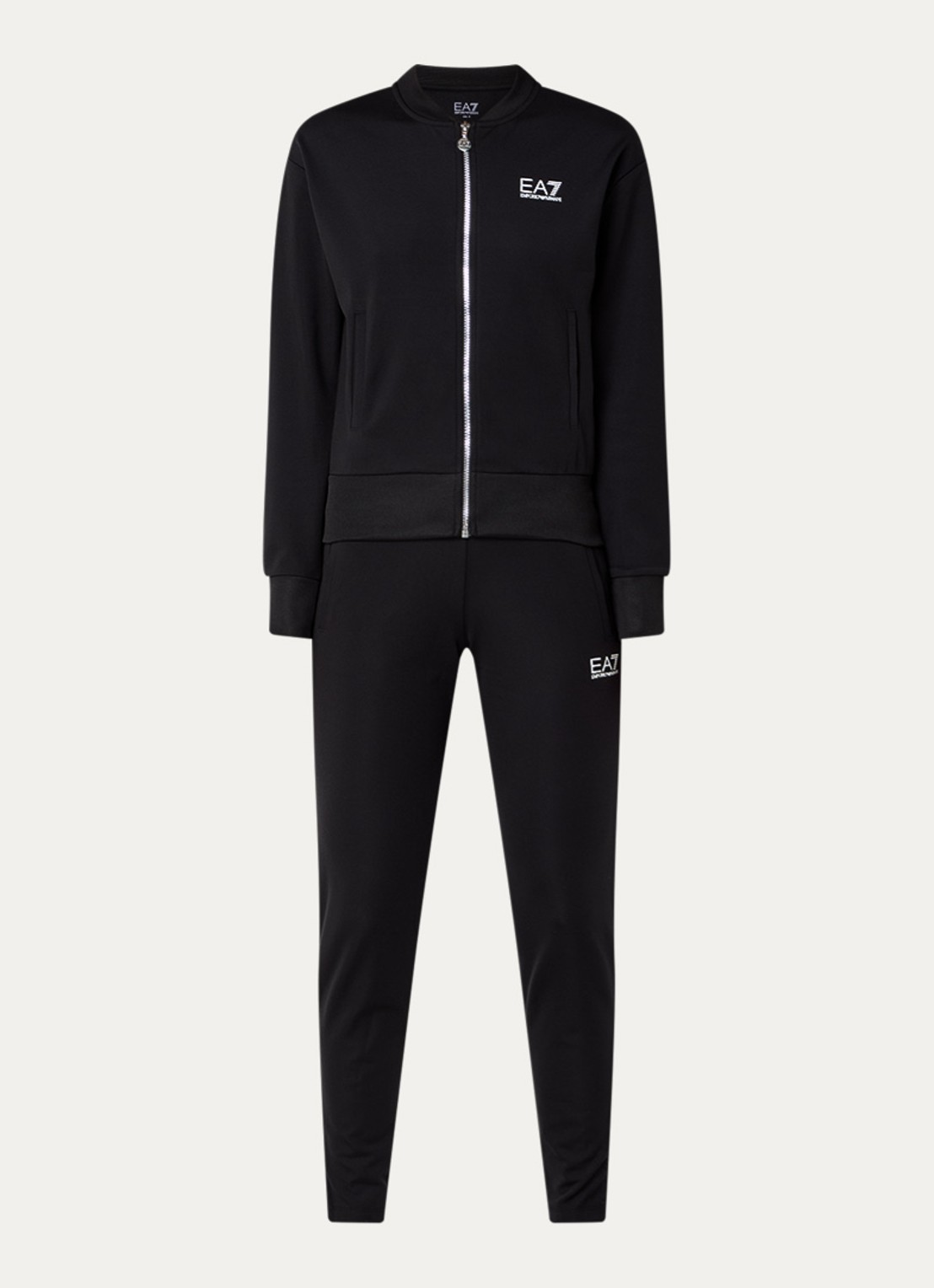 Armani Trainingspak met logo - voorkant zwart
