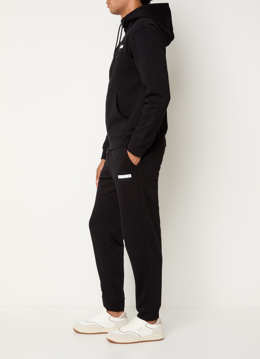 Armani Trainingspak met logoprint - voorkant 5 zwart