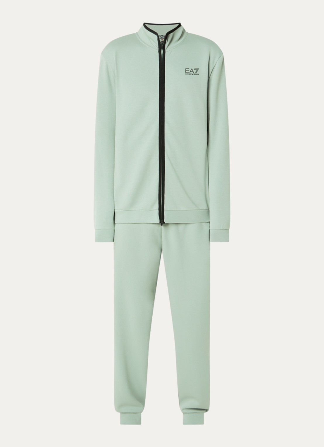 Armani Trainingspak met logoprint - voorkant mint