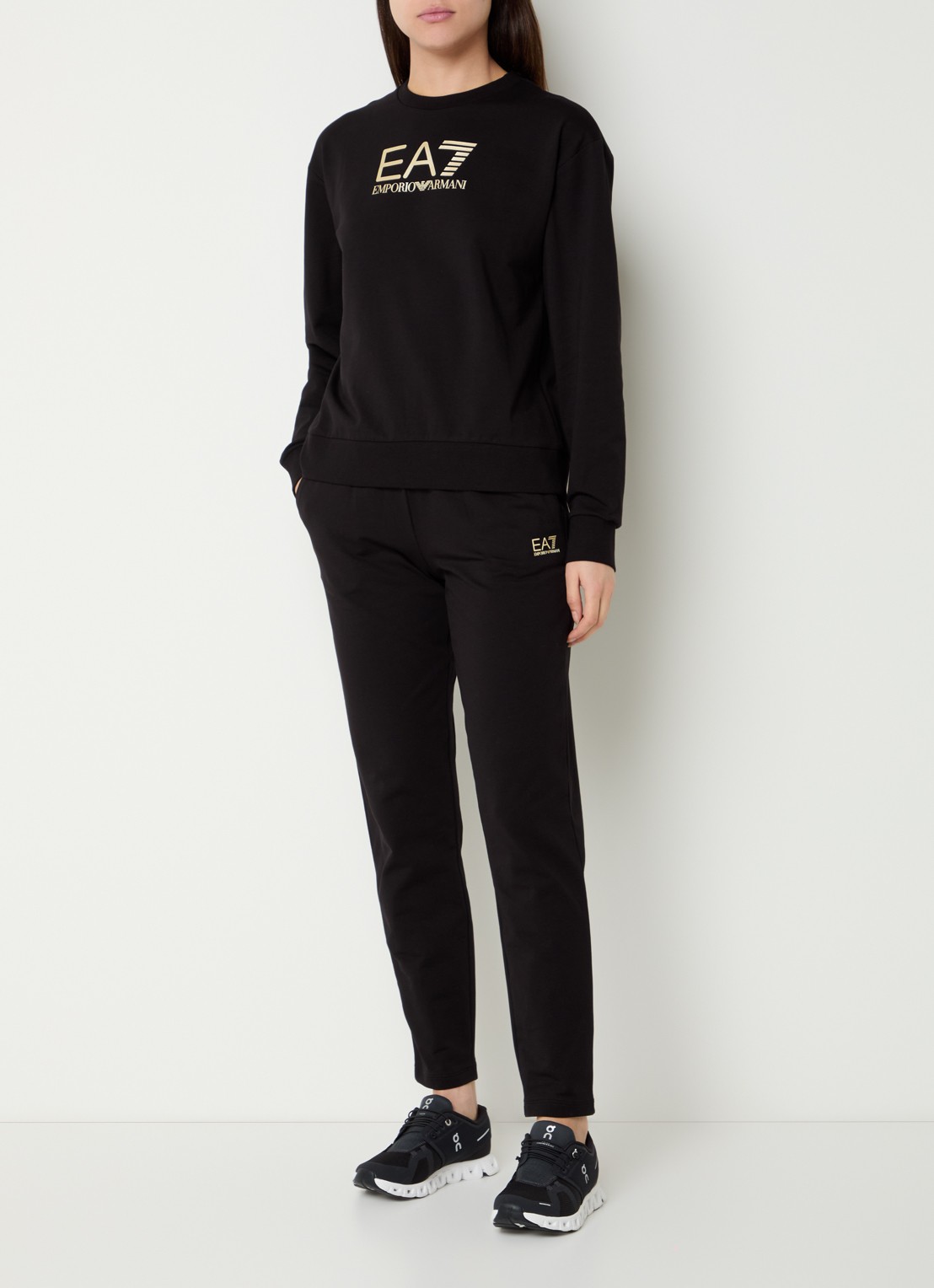 Armani Trainingspak met logoprint - detail 4 zwart