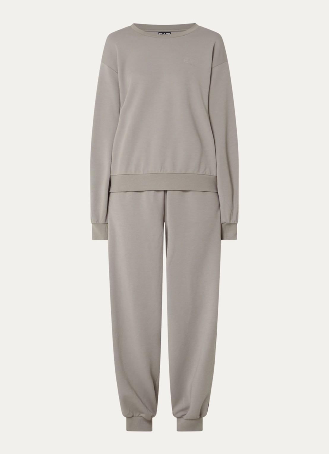 Armani Trainingspak met logoprint - voorkant 3 lichtbruin