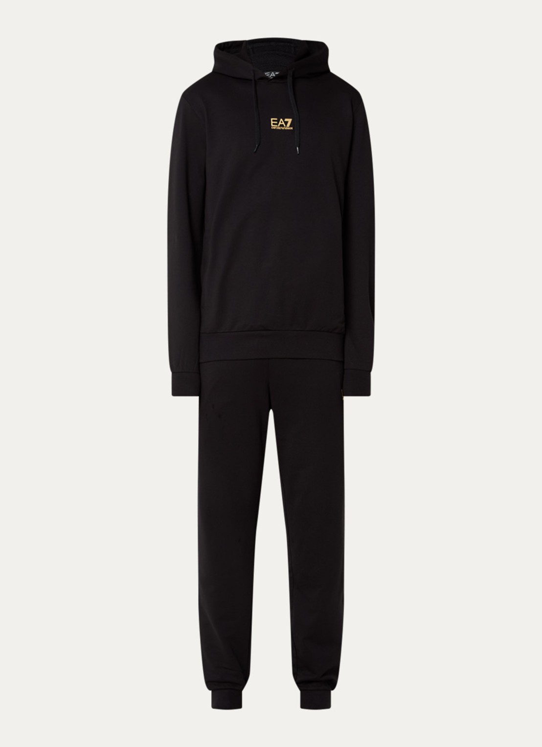 Armani Trainingspak met steekzakken en logo - voorkant 4 zwart