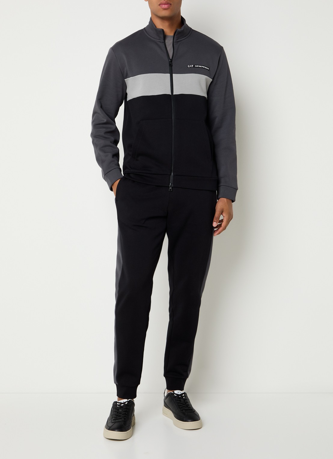 Armani Trainingspak met steekzakken en logo - detail 3 zwart
