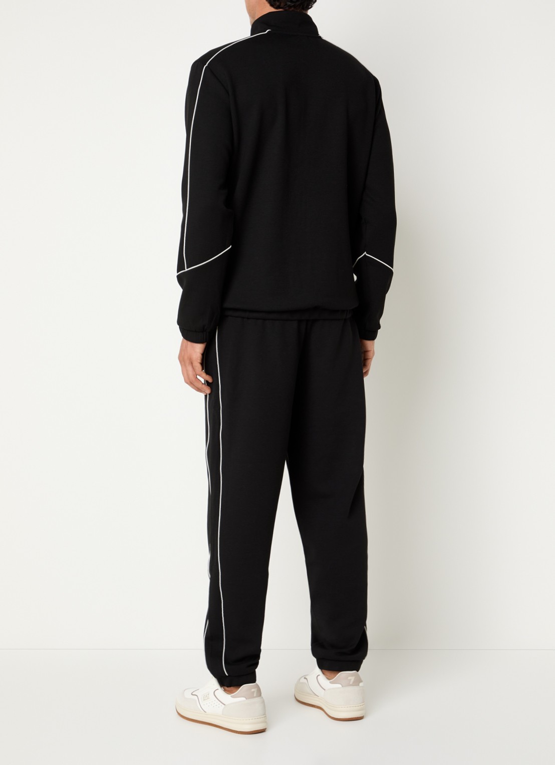 Armani Trainingspak met steekzakken en logo - achterkant 2 zwart