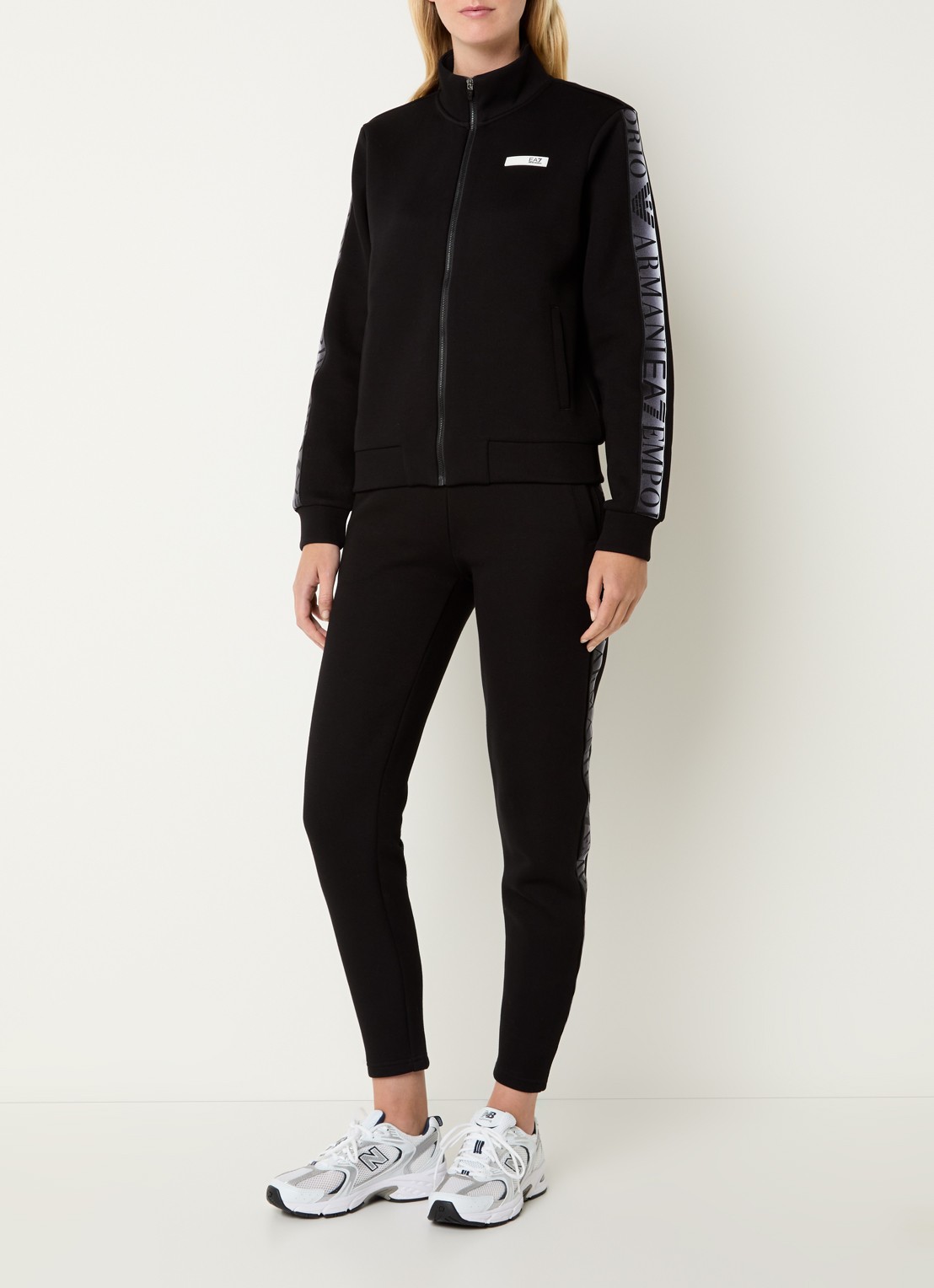Armani Trainingspak met steekzakken en logo - detail 4 zwart
