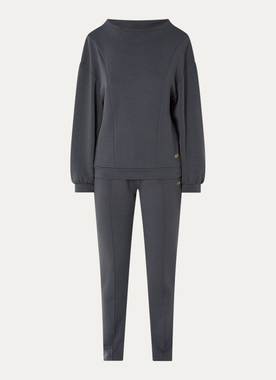 Armani Trainingspak met steekzakken - voorkant 3 donkergrijs