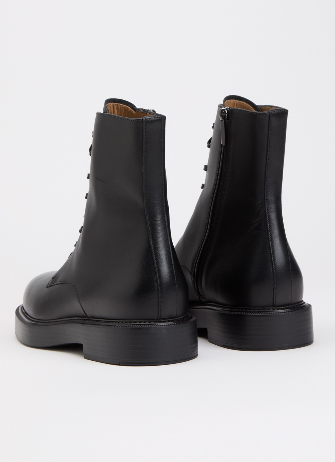 Armani Veterboot van leer - achterkant 4 zwart