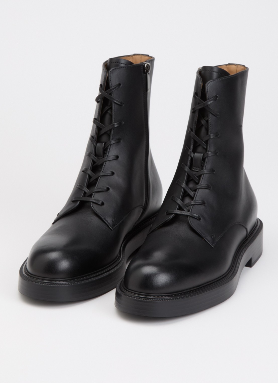 Armani Veterboot van leer - detail zwart