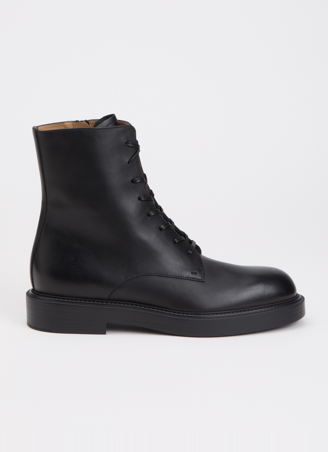 Armani Veterboot van leer - voorkant 3 zwart