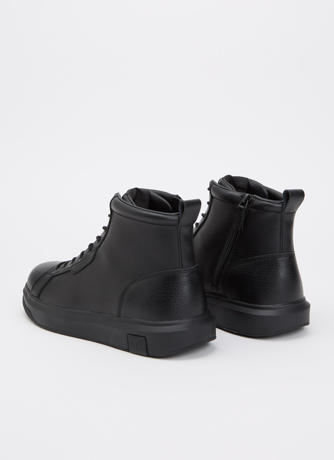 Armani Veterboot van leer - achterkant 3 zwart