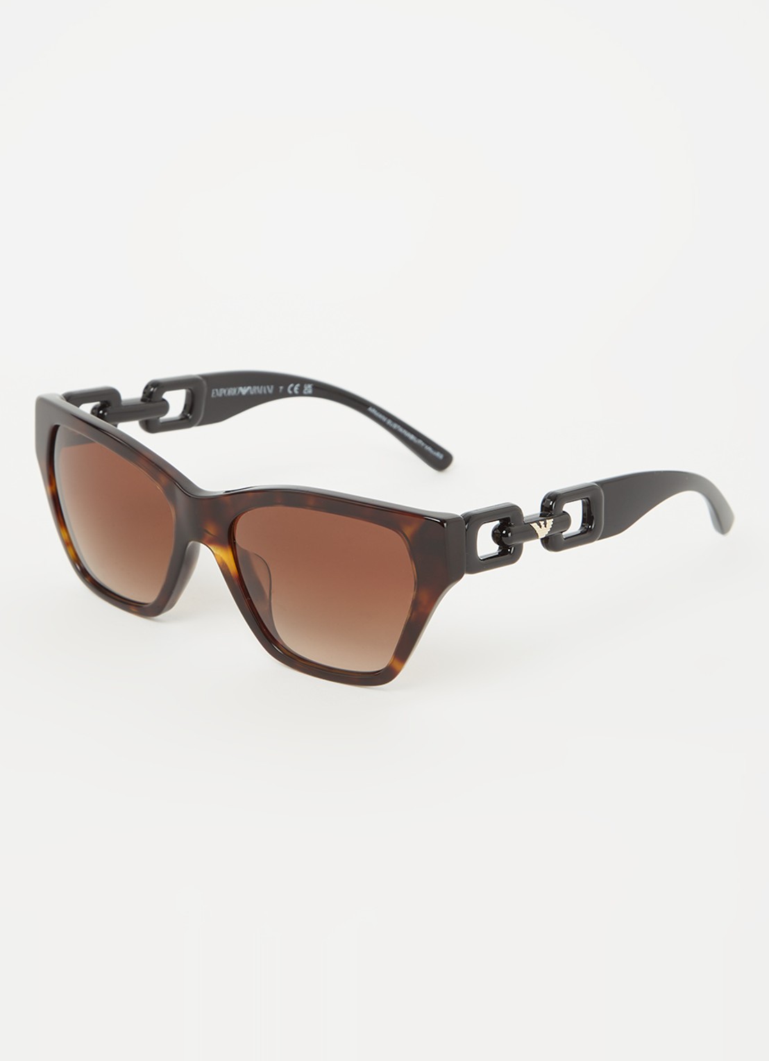 Armani Wayfarer zonnebril EA4203U - voorkant donkerbruin