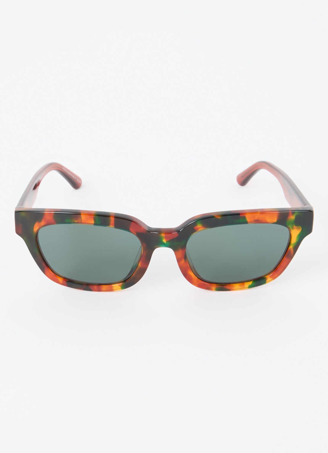 Armani Wayfarer zonnebril EA4233U - detail roodbruin