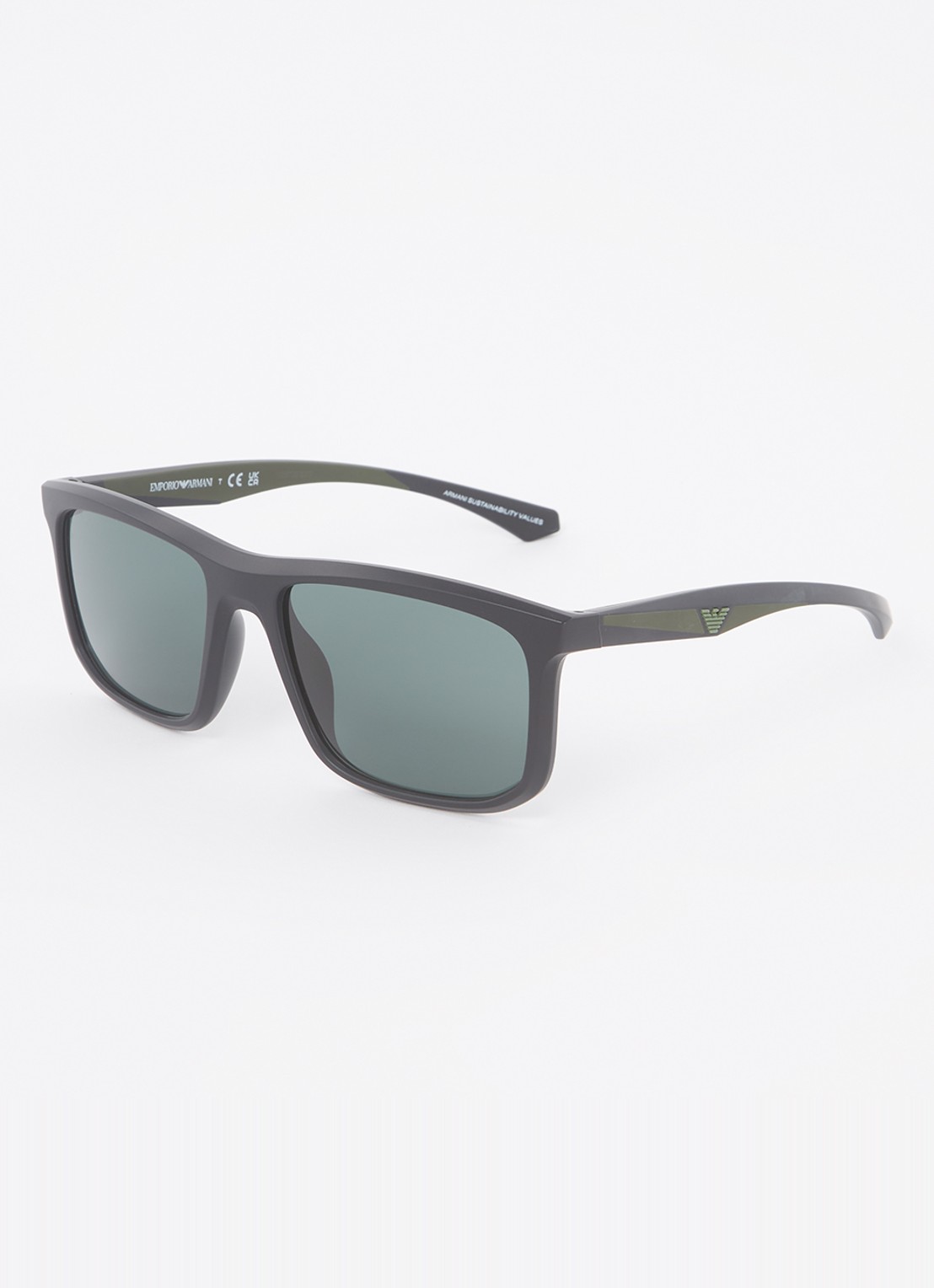 Armani wayfarer zonnebril EA4234U - voorkant zwart
