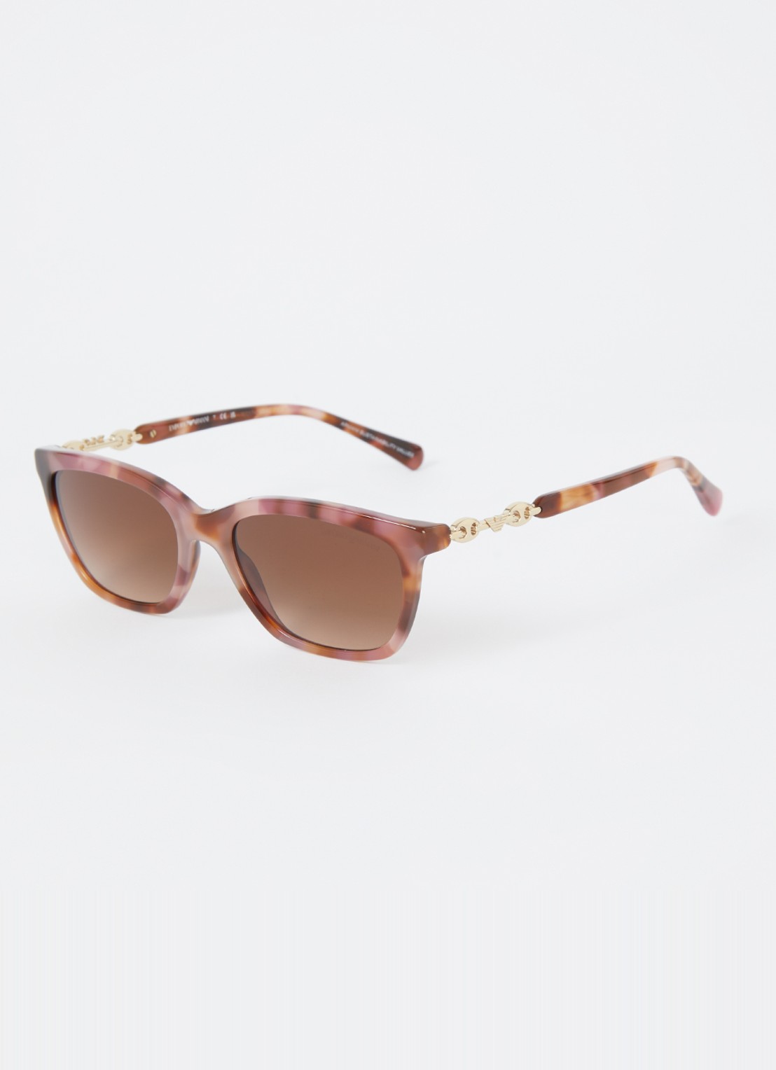 Armani Wayfarer zonnebril EA4238 - voorkant roodbruin
