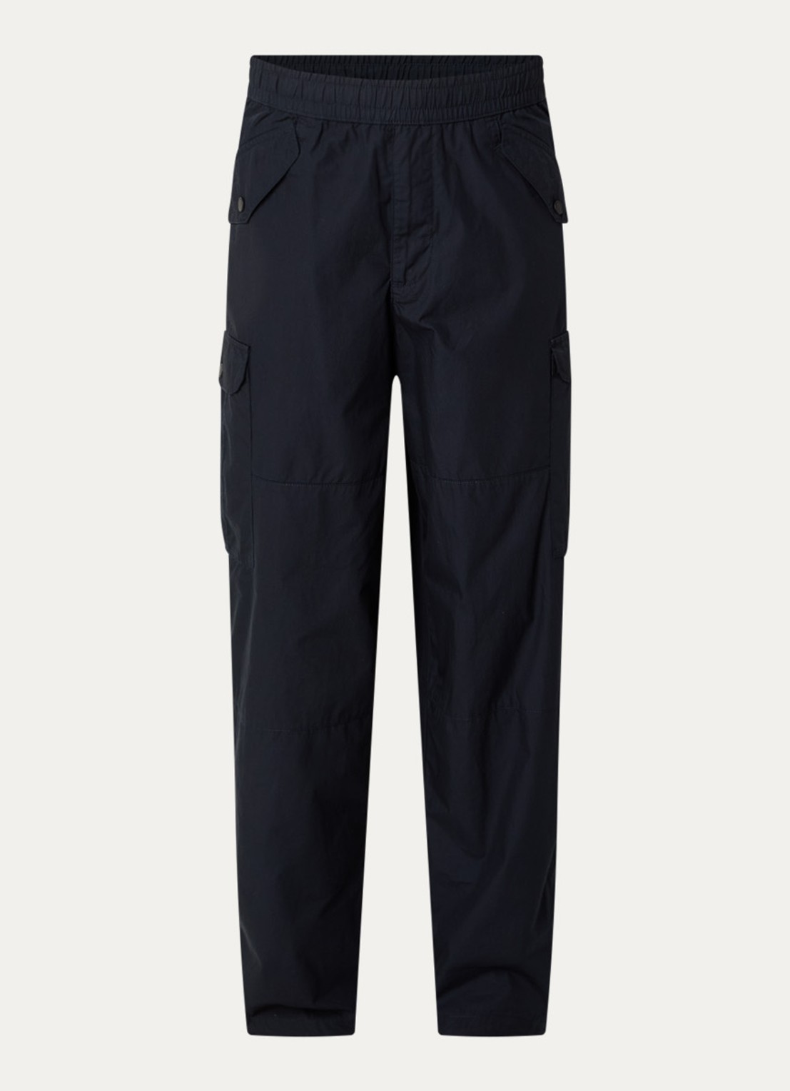 Armani Wide fit broek met steekzakken - voorkant 4 donkerblauw