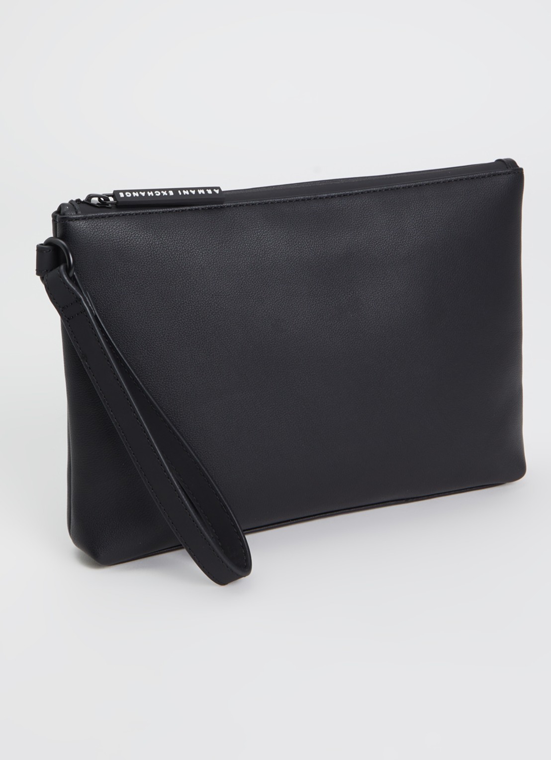 Armani Wristlet Case clutch met logo - achterkant 2 zwart