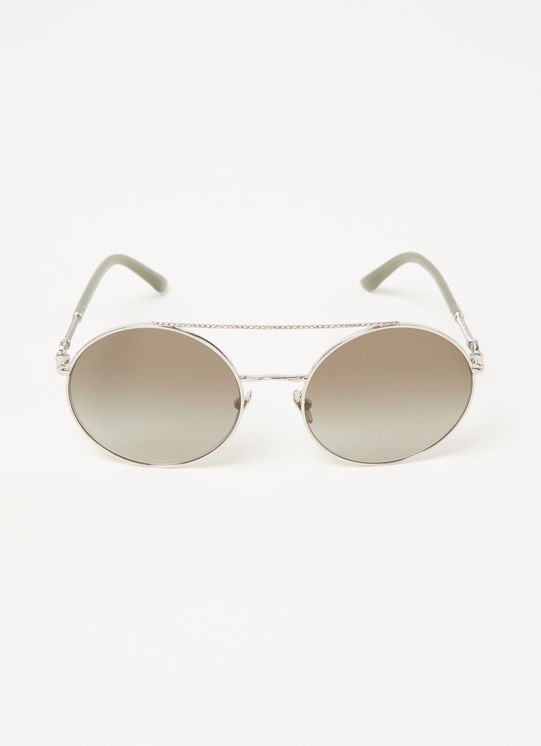 Armani Zonnebril AR6135 met brillenkoord - voorkant zilver