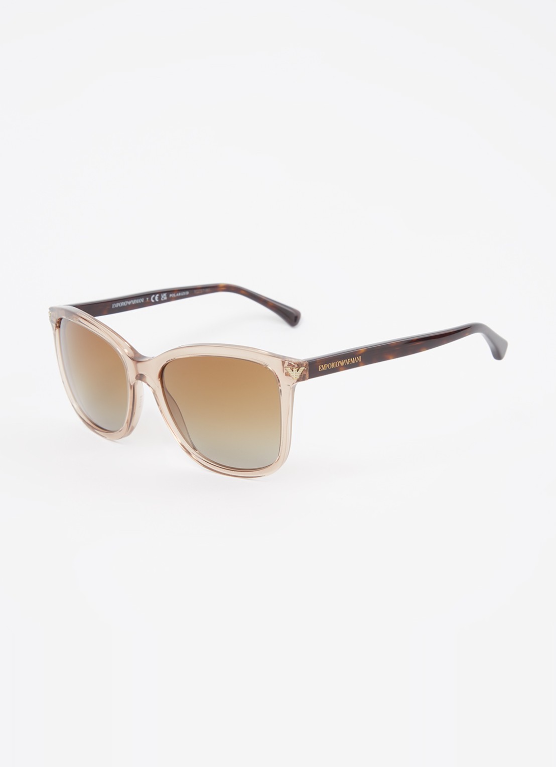 Armani Zonnebril gepolariseerd EA4060 - voorkant lichtbruin