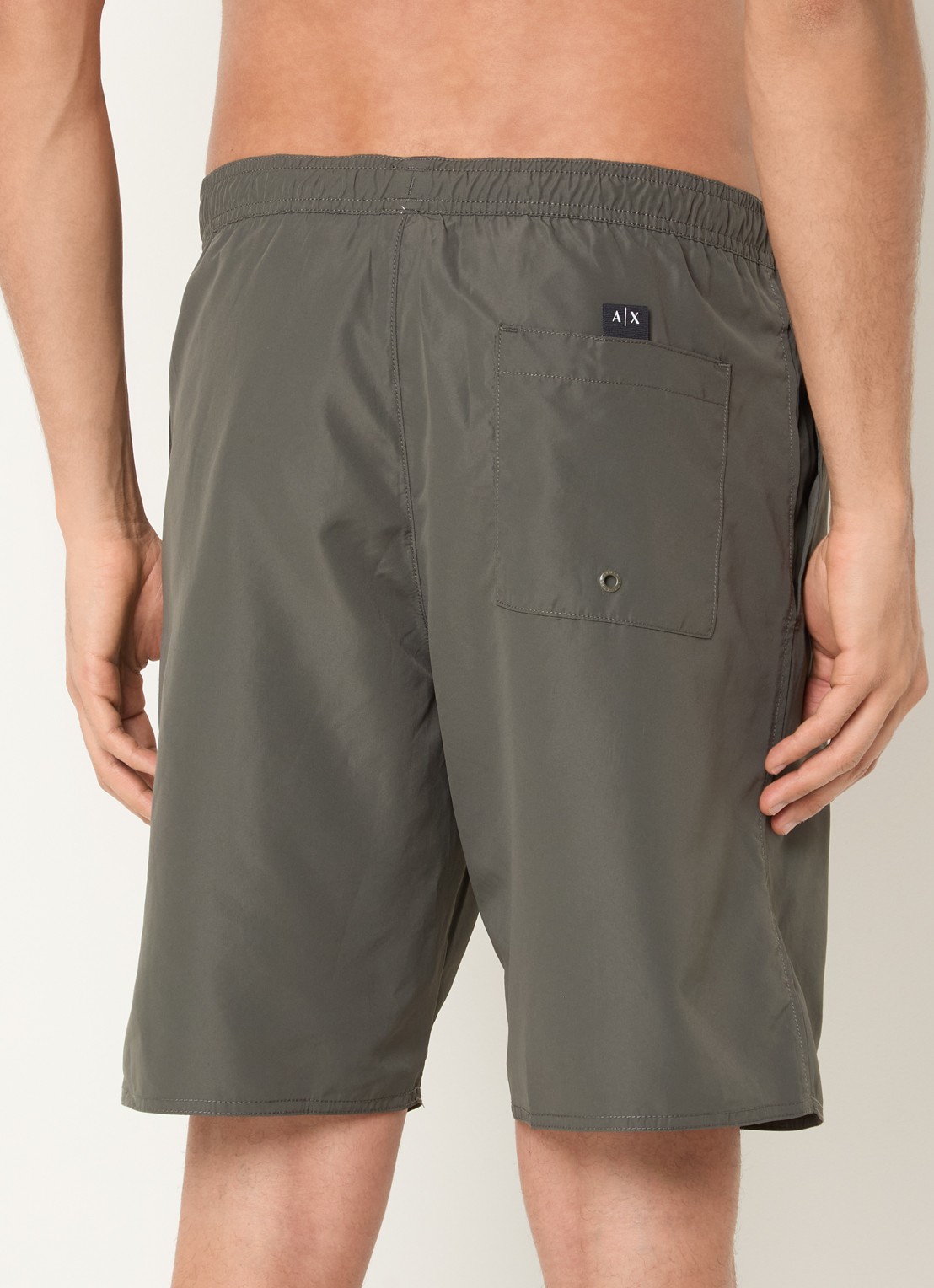 Armani Zwemshort met logo en steekzakken - achterkant 3 bronsgroen