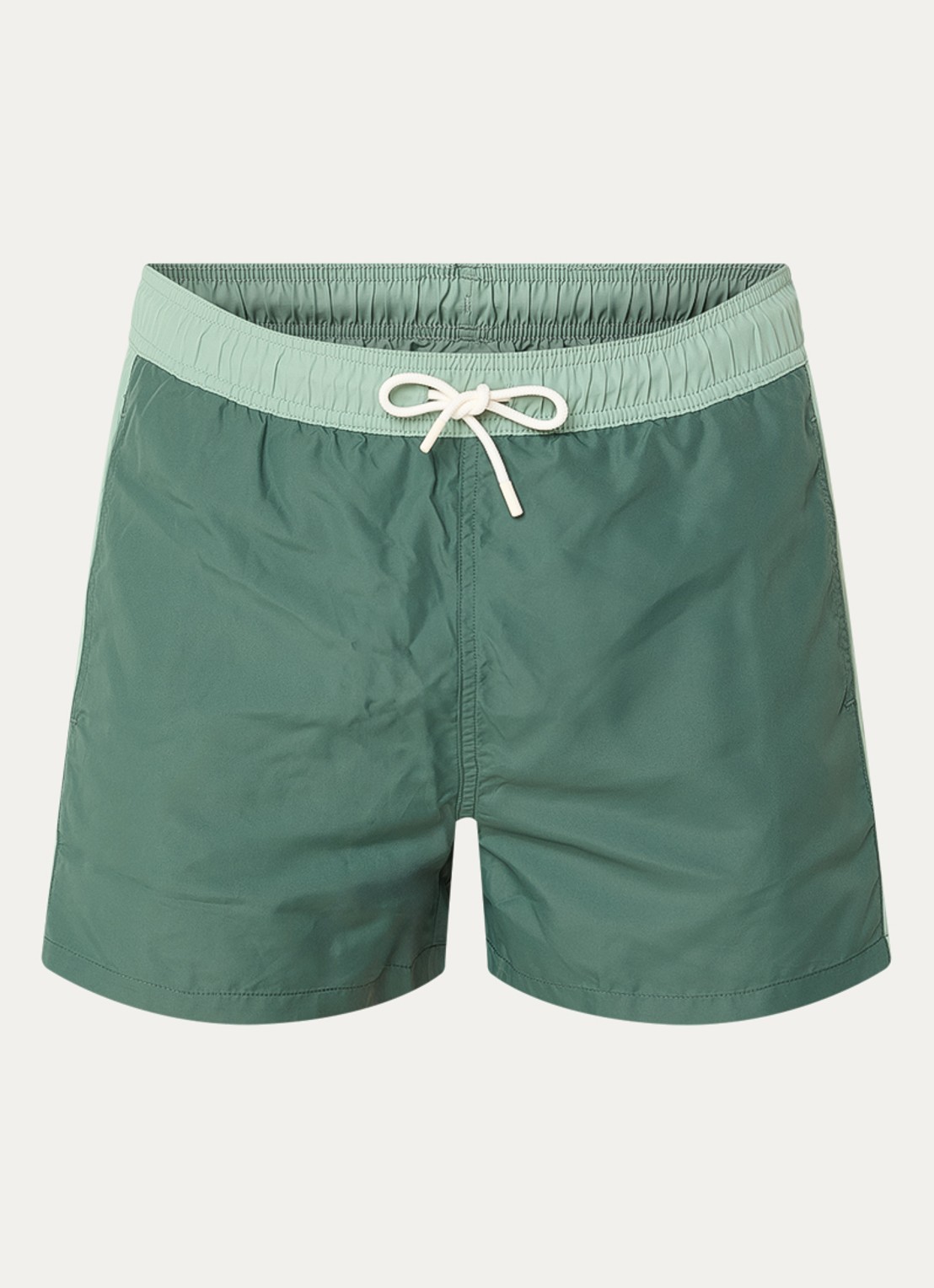 Armani Zwemshorts met logo en steekzakken - voorkant 2 olijfgroen