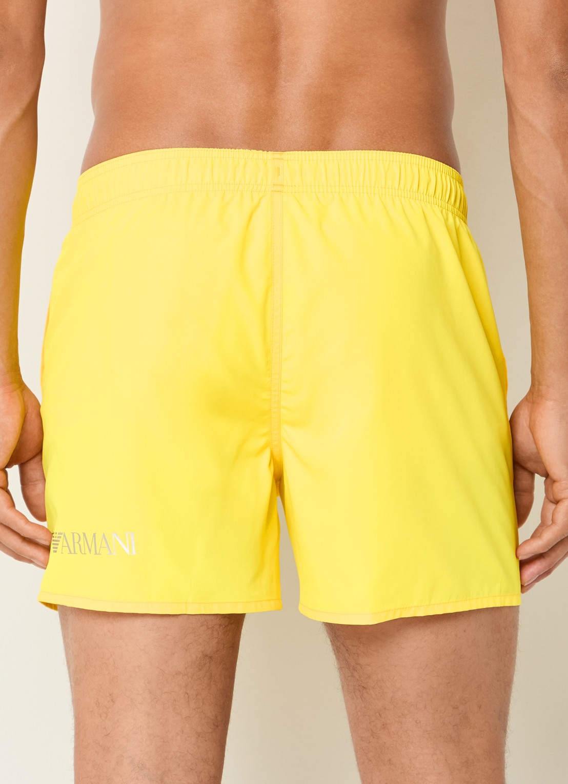 Armani Zwemshorts met logoprint  - achterkant 3 geel