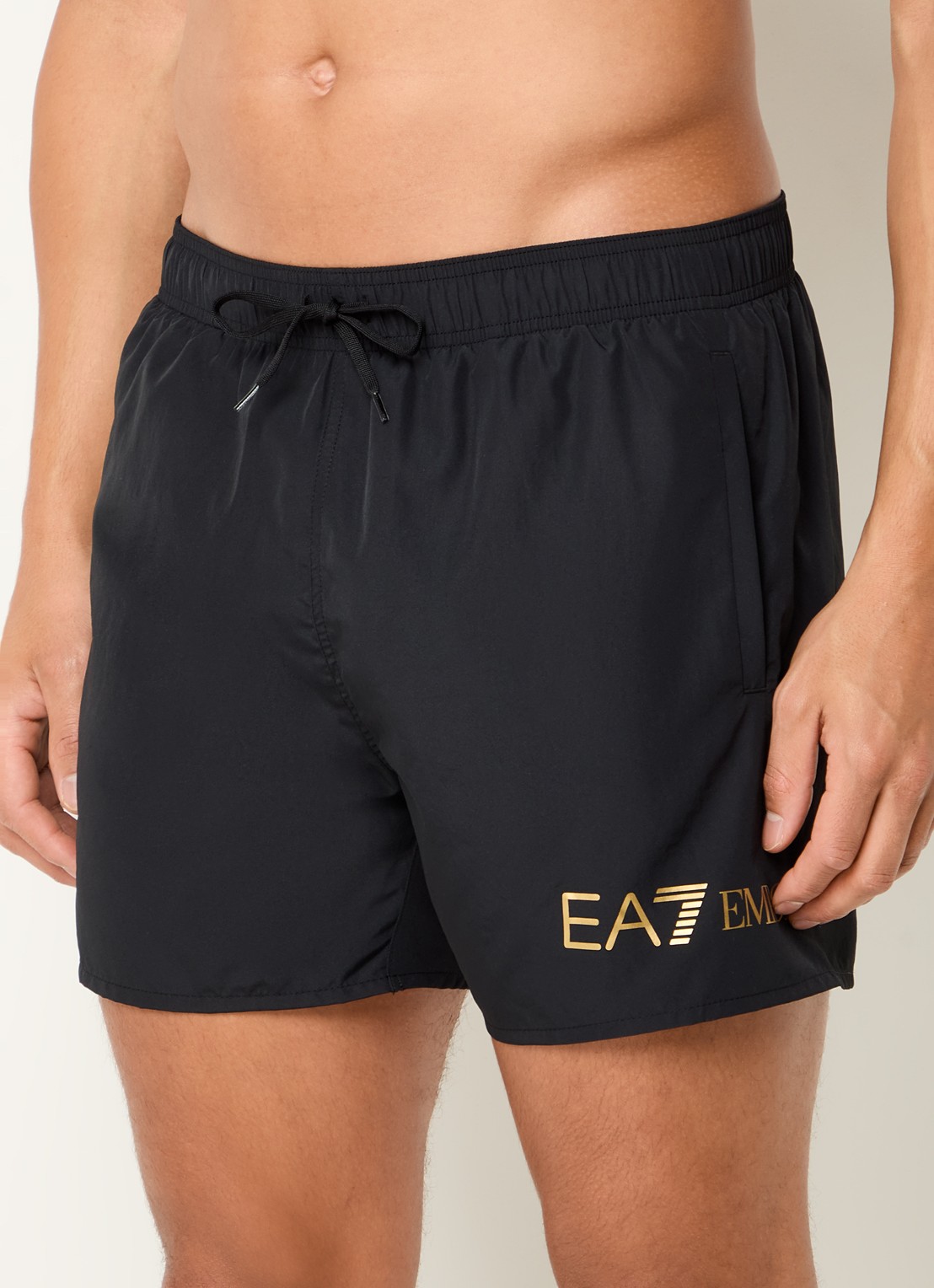 Armani Zwemshorts met logoprint  - detail 6 zwart