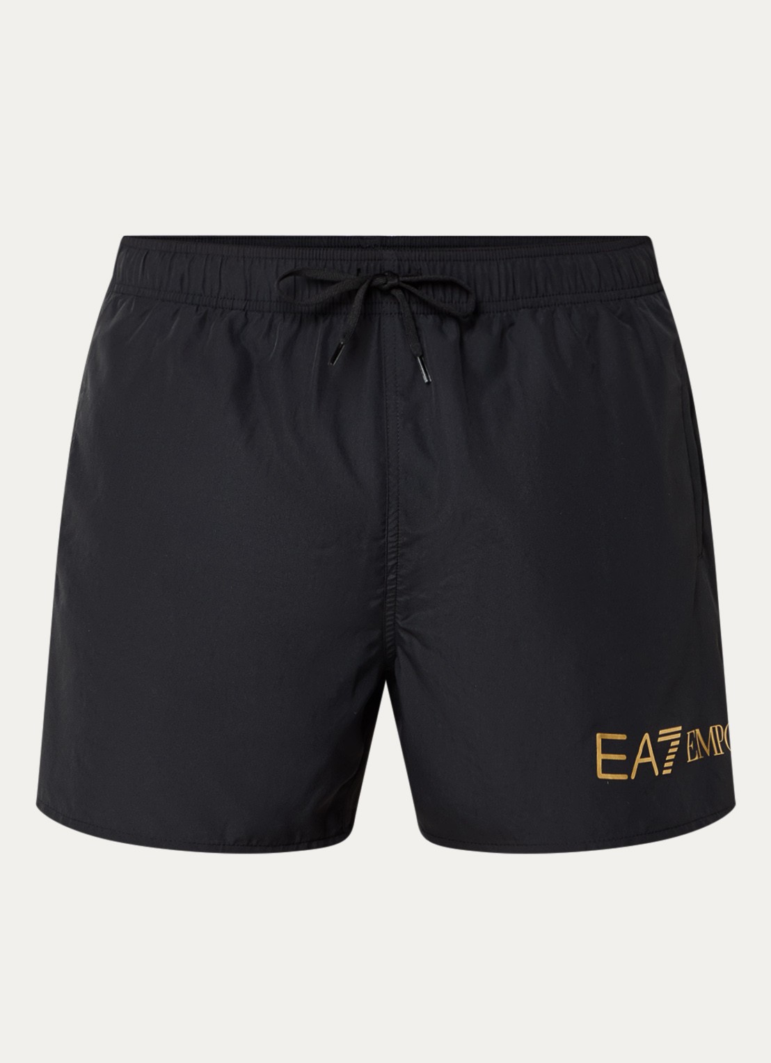 Armani Zwemshorts met logoprint  - voorkant zwart