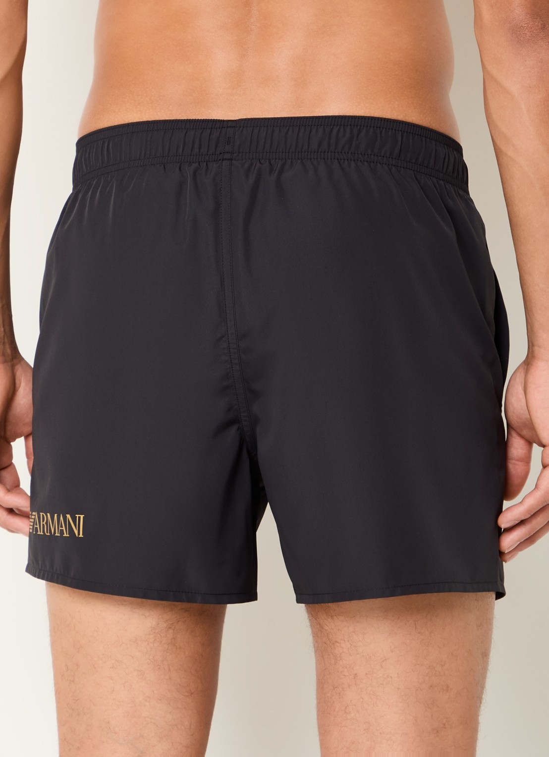 Armani Zwemshorts met logoprint  - achterkant 5 zwart