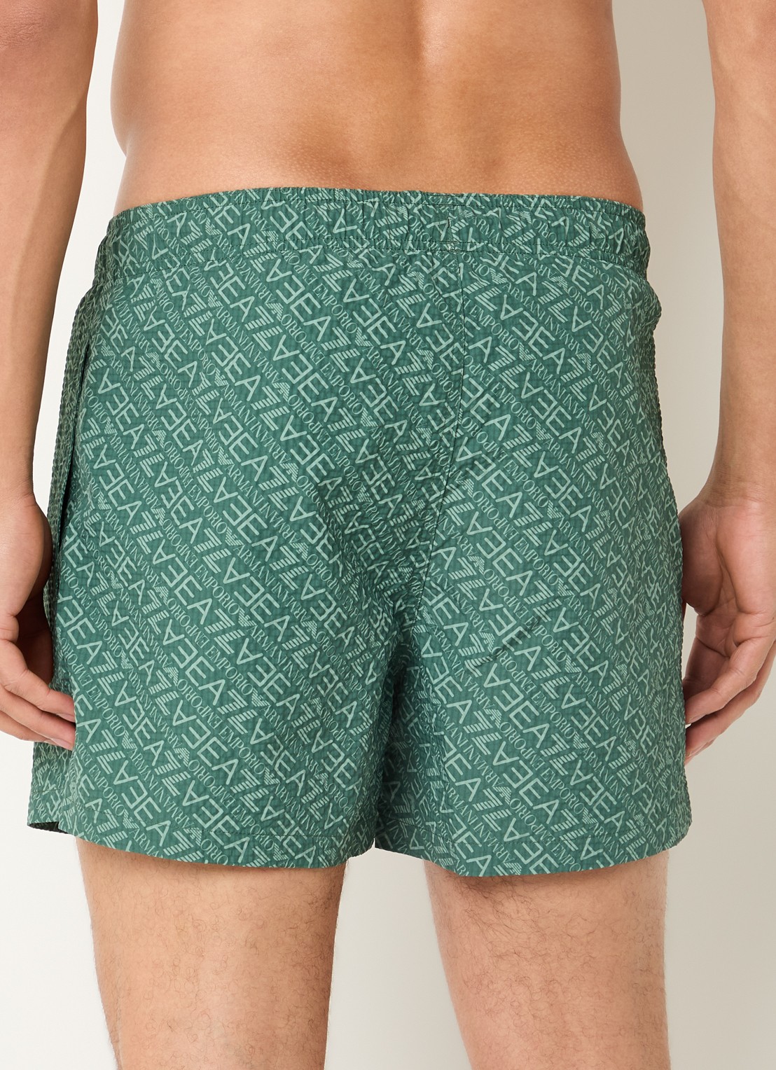 Armani Zwemshorts met logoprint - achterkant 3 groen
