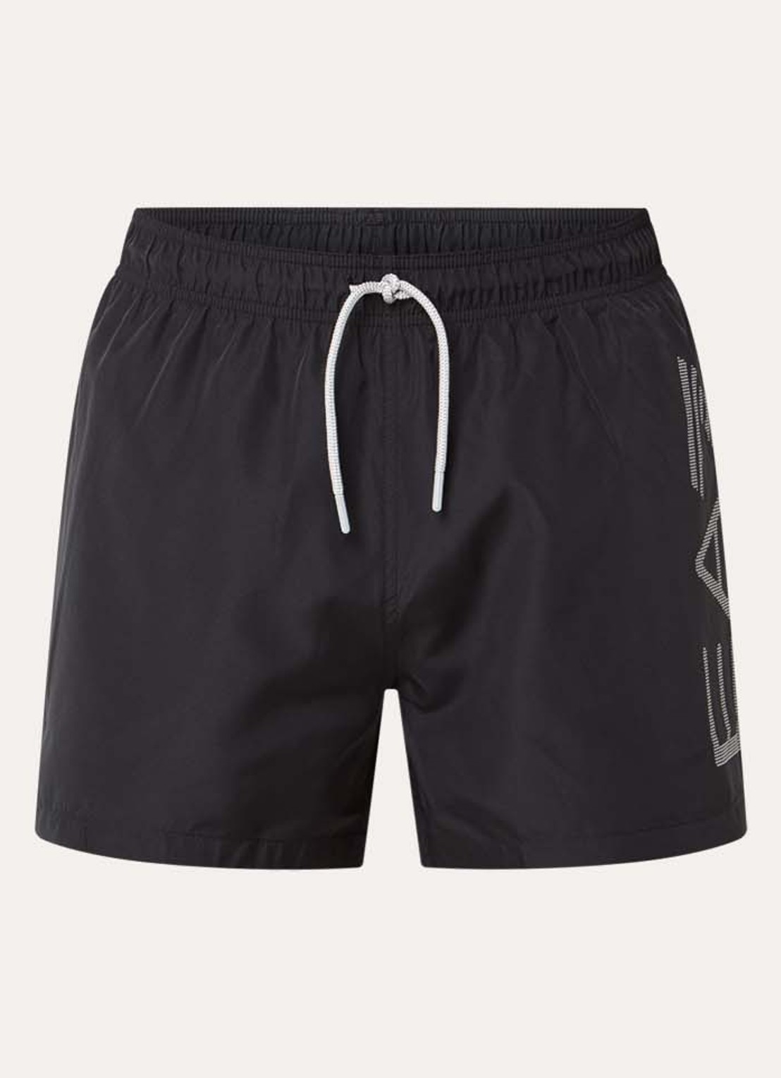 Armani Zwemshorts met logoprint - voorkant zwart