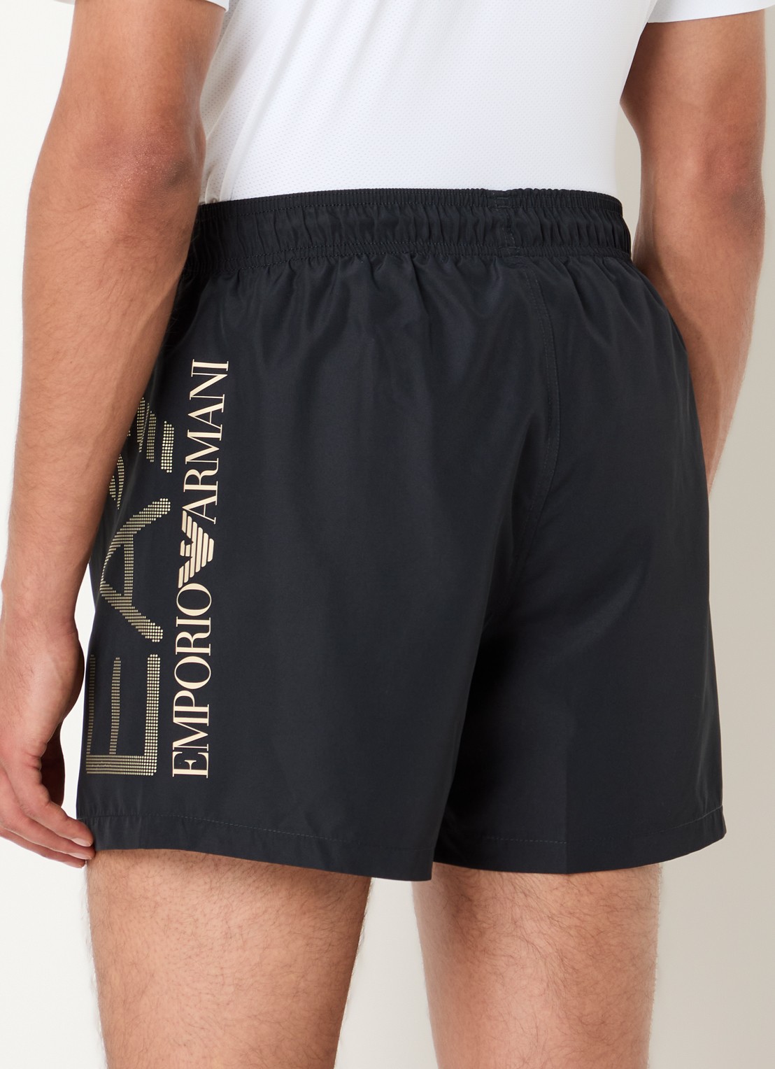Armani Zwemshorts met logoprint - achterkant zwart
