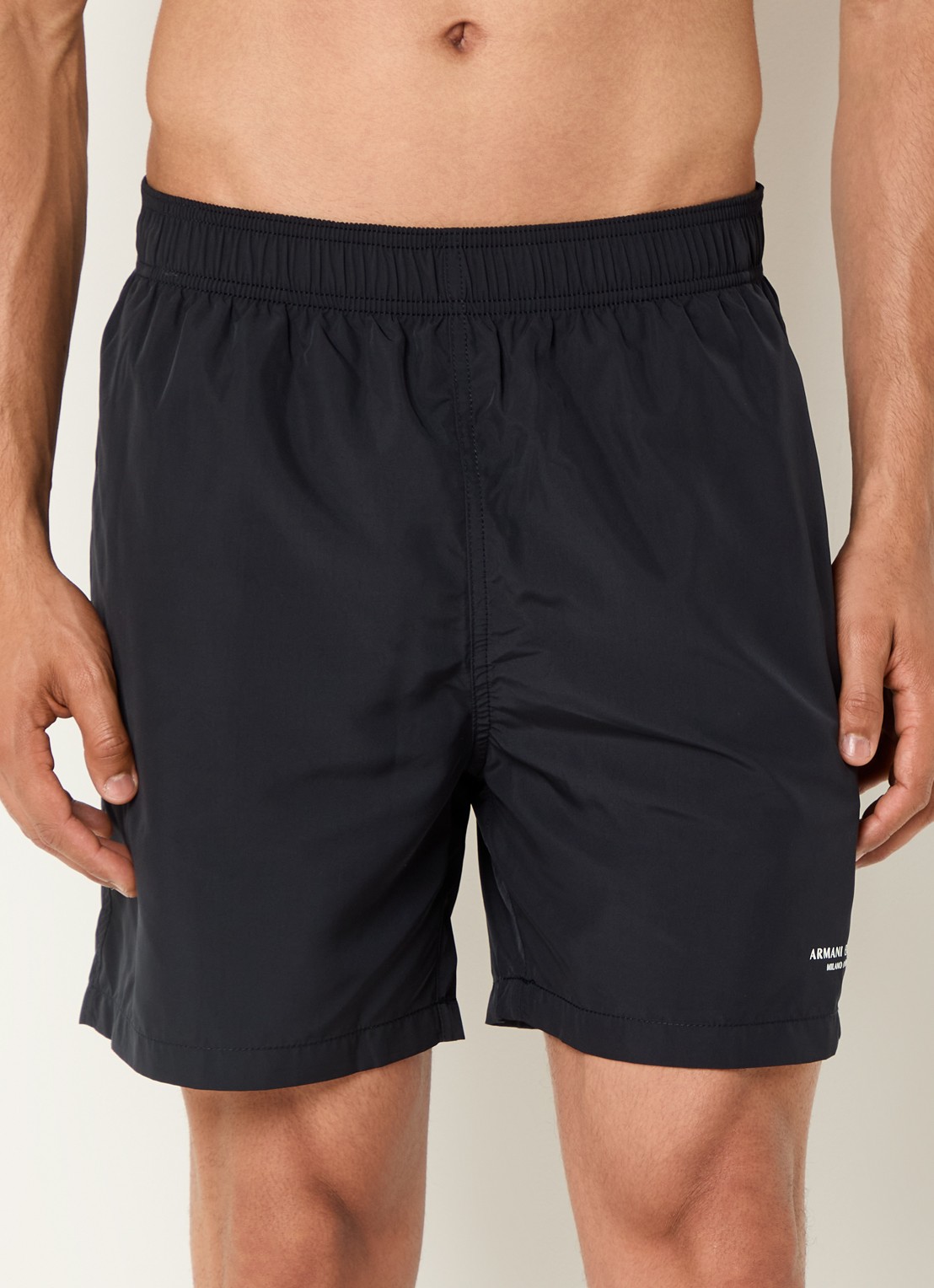 Armani Zwemshorts met steekzakken - detail donkerblauw