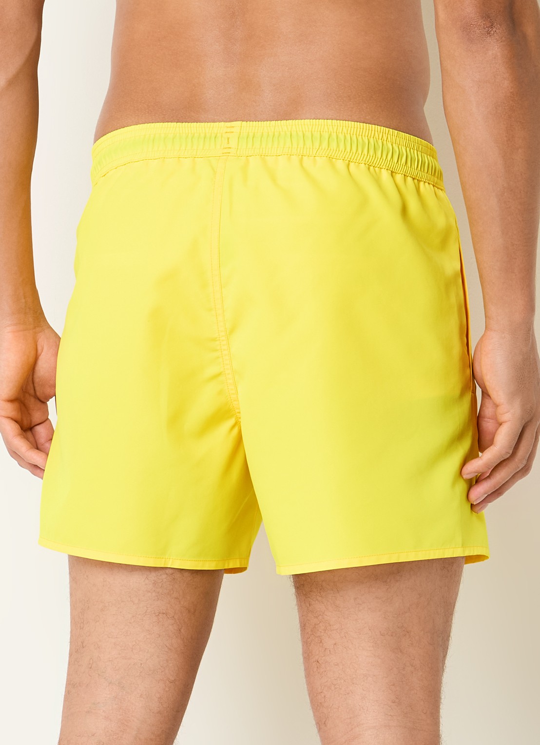Armani Zwemshorts met steekzakken - achterkant citroengeel