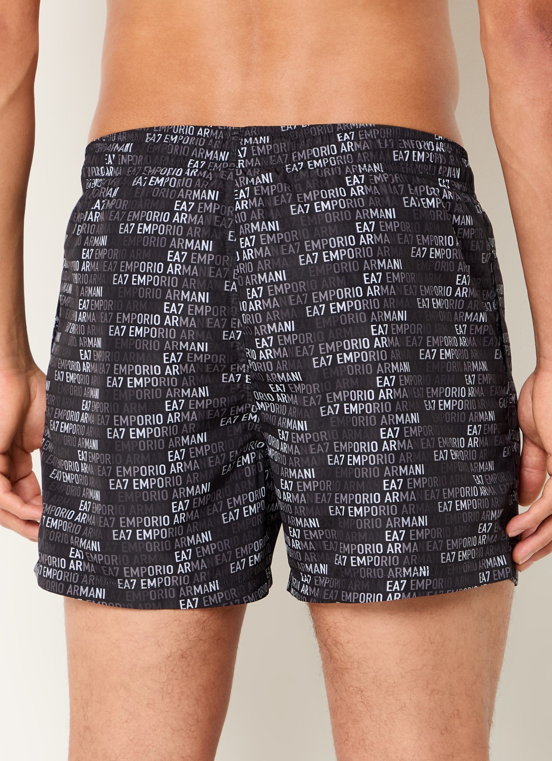 Armani Zwemshorts met steekzakken - achterkant zwart