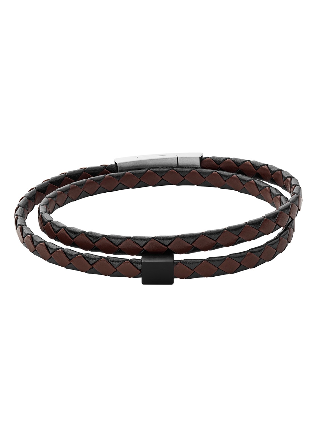 Armband van leer SKJM0185998 - voorkant bruin