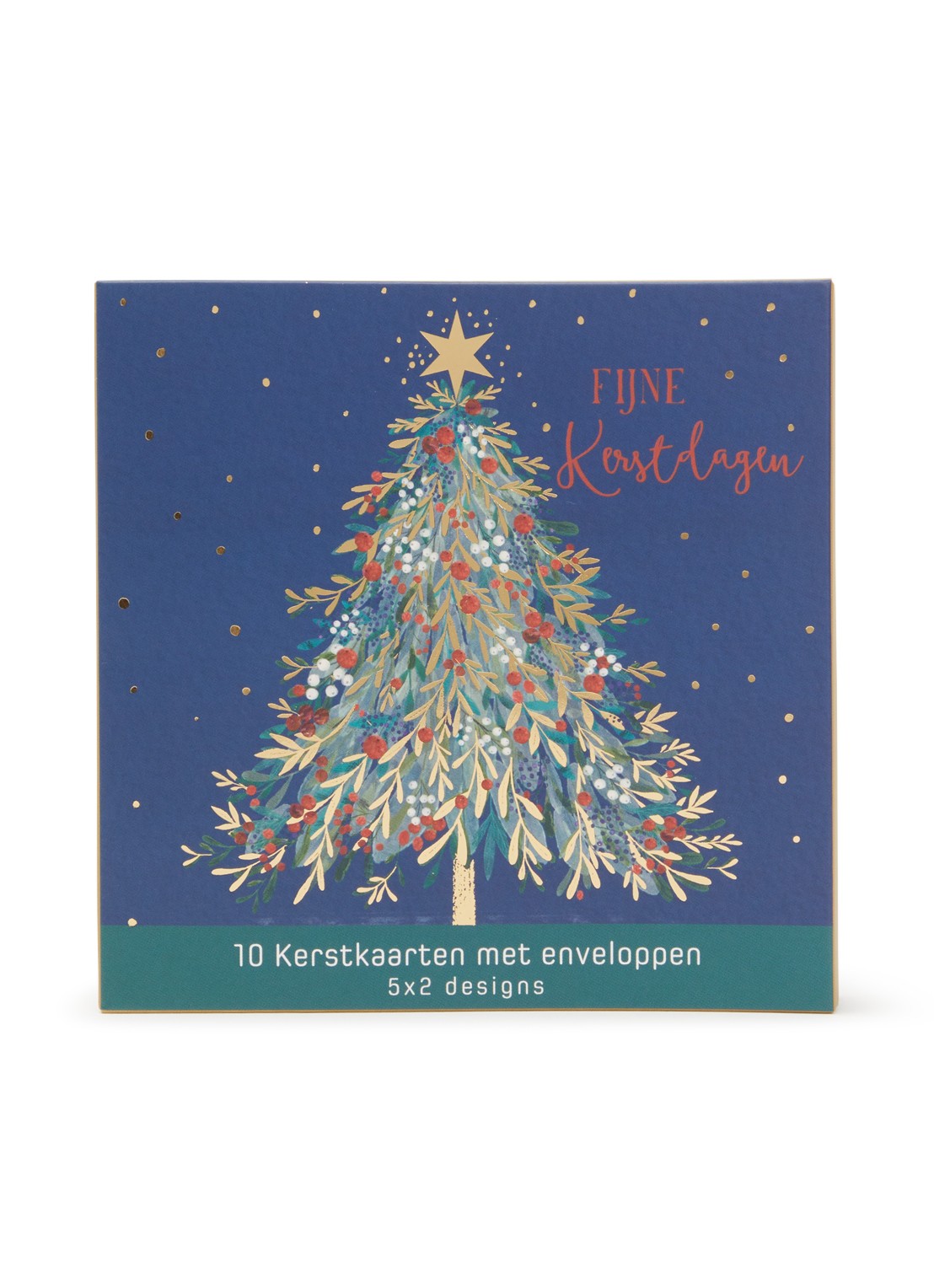 Art Group Goede Doelen kerstkaart - 2 designs - set van 10 inclusief enveloppen - voorkant multicolor