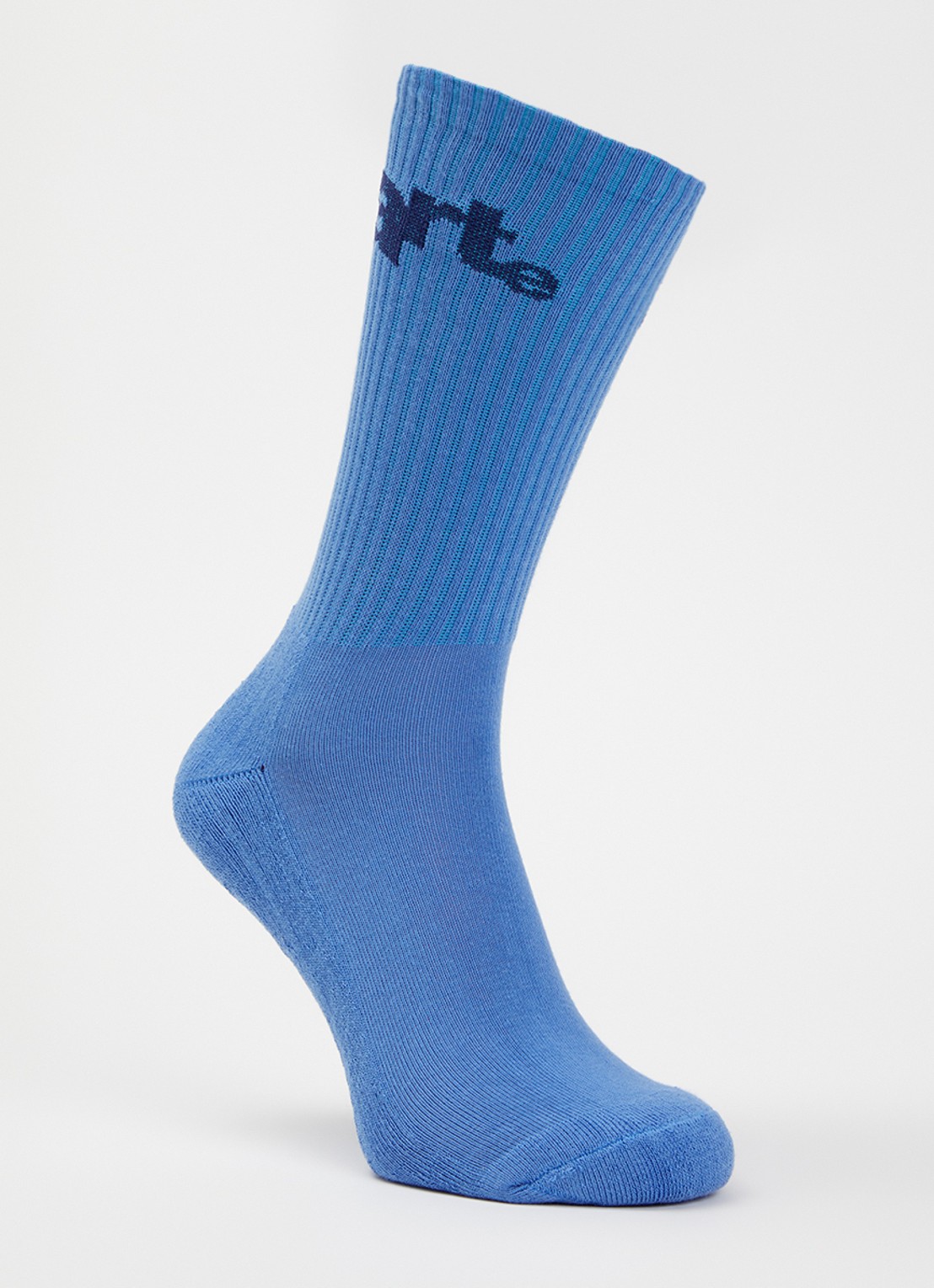 Arte Antwerp Big Logo sportsokken in katoenblend - voorkant 2 blauw