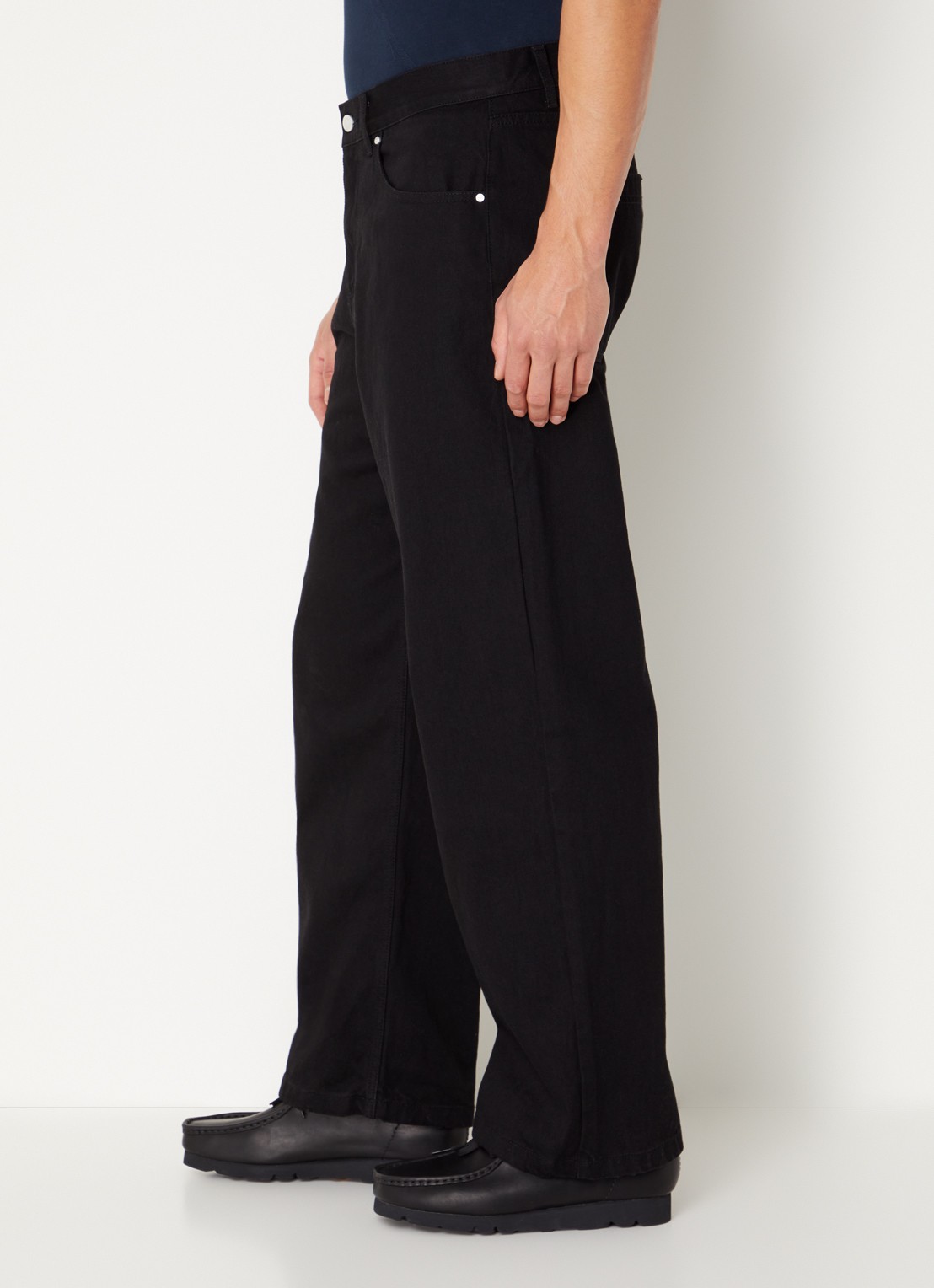 Arte Antwerp Circle Logo tapered fit jeans met gekleurde wassing - detail 2 zwart