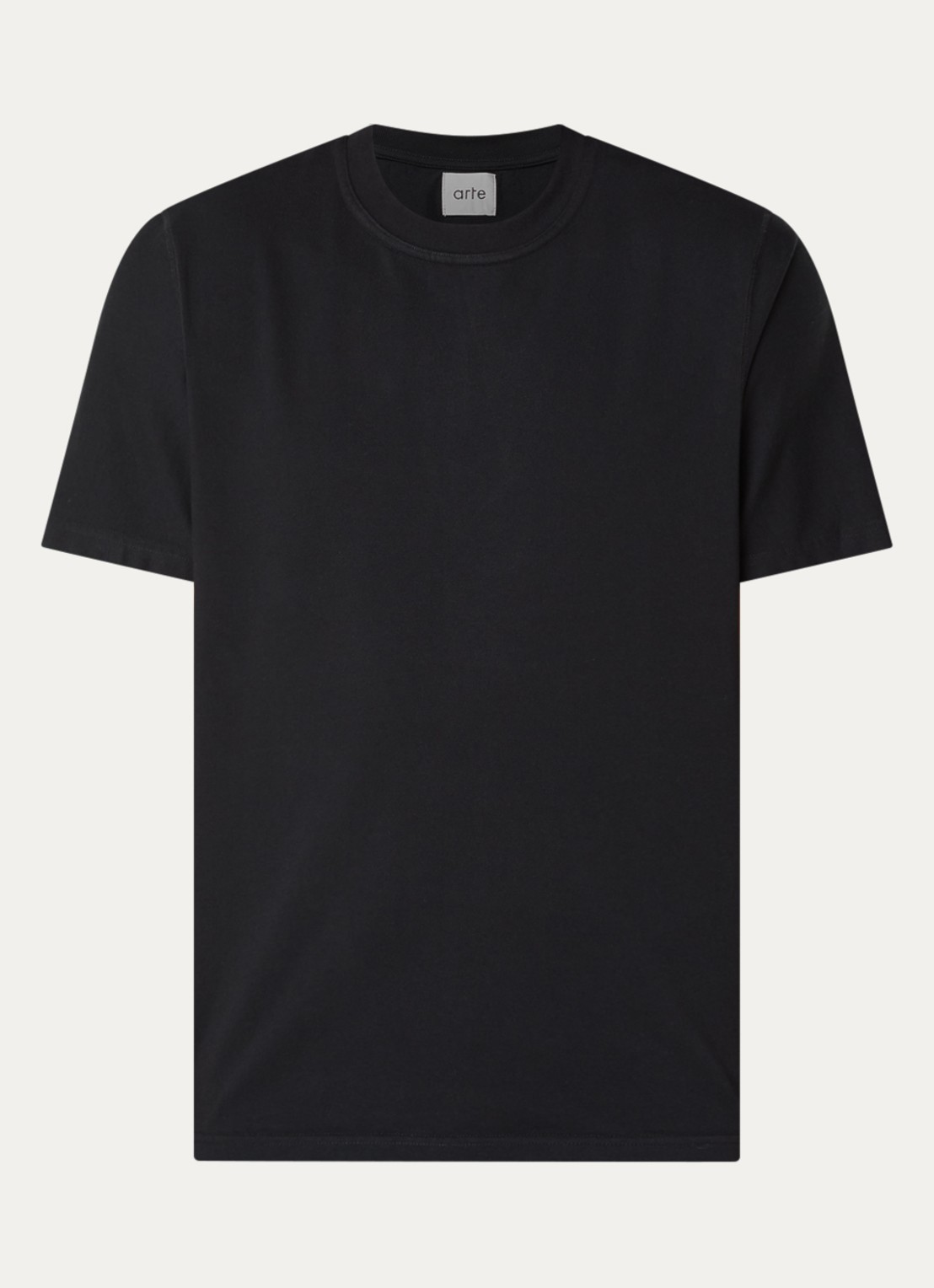 Arte Antwerp Emblem T-shirt met backprint - voorkant zwart