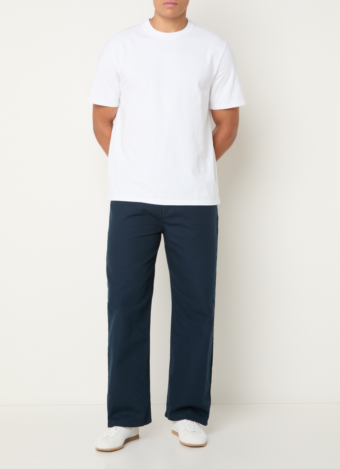Arte Antwerp Energy loose fit jeans met logo - voorkant 2 donkerblauw