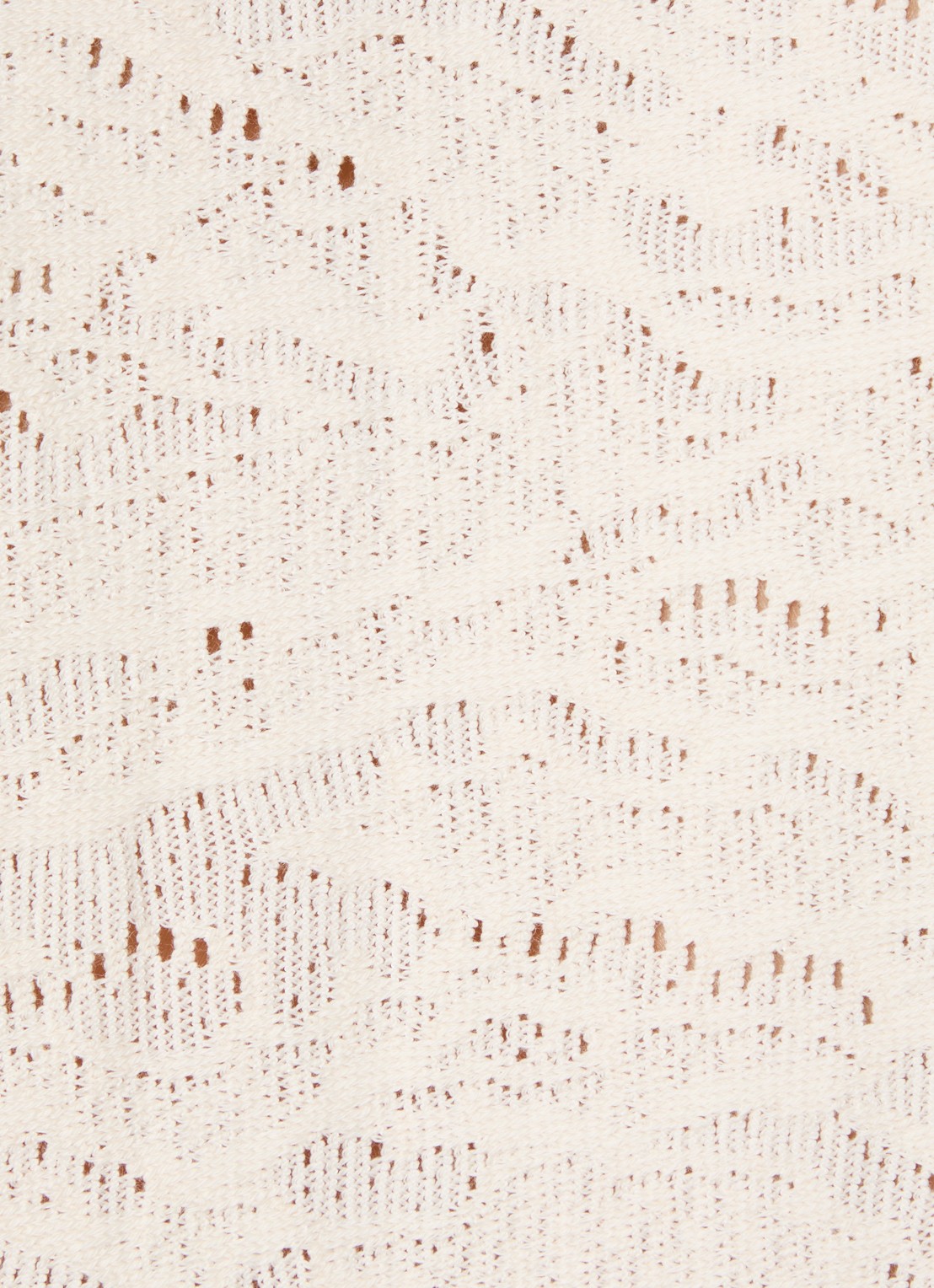 Arte Antwerp Grogebreid regular fit overhemd met opengewerkt dessin - detail 3 creme