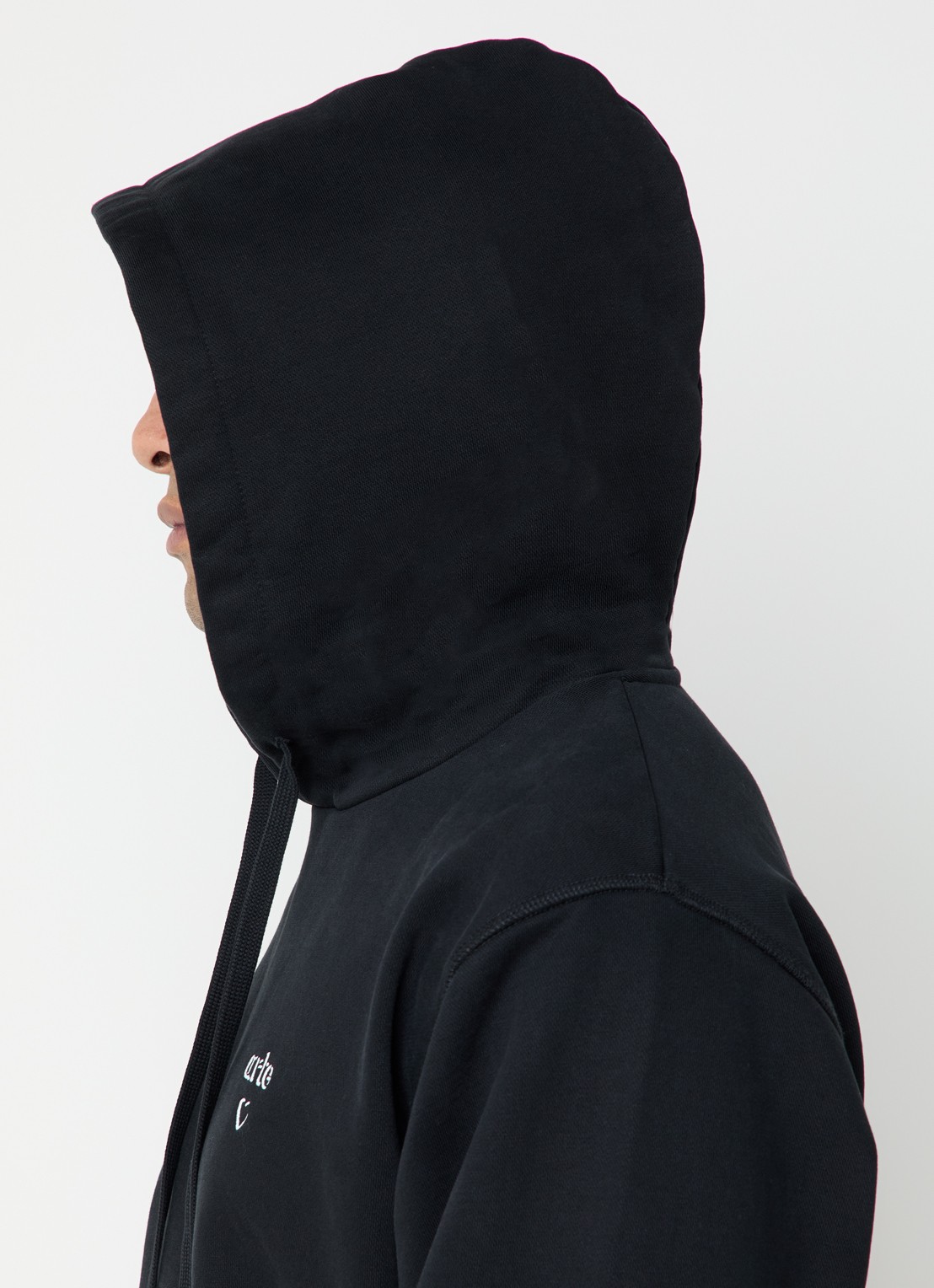 Arte Antwerp Heart hoodie met logo - detail 2 zwart