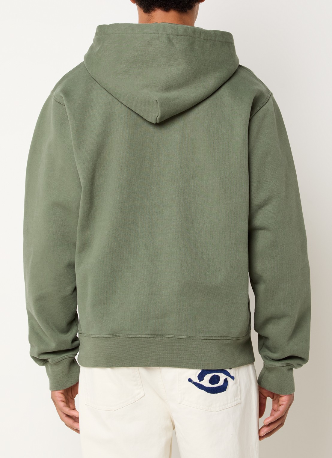 Arte Antwerp Heart hoodie met logo - achterkant legergroen