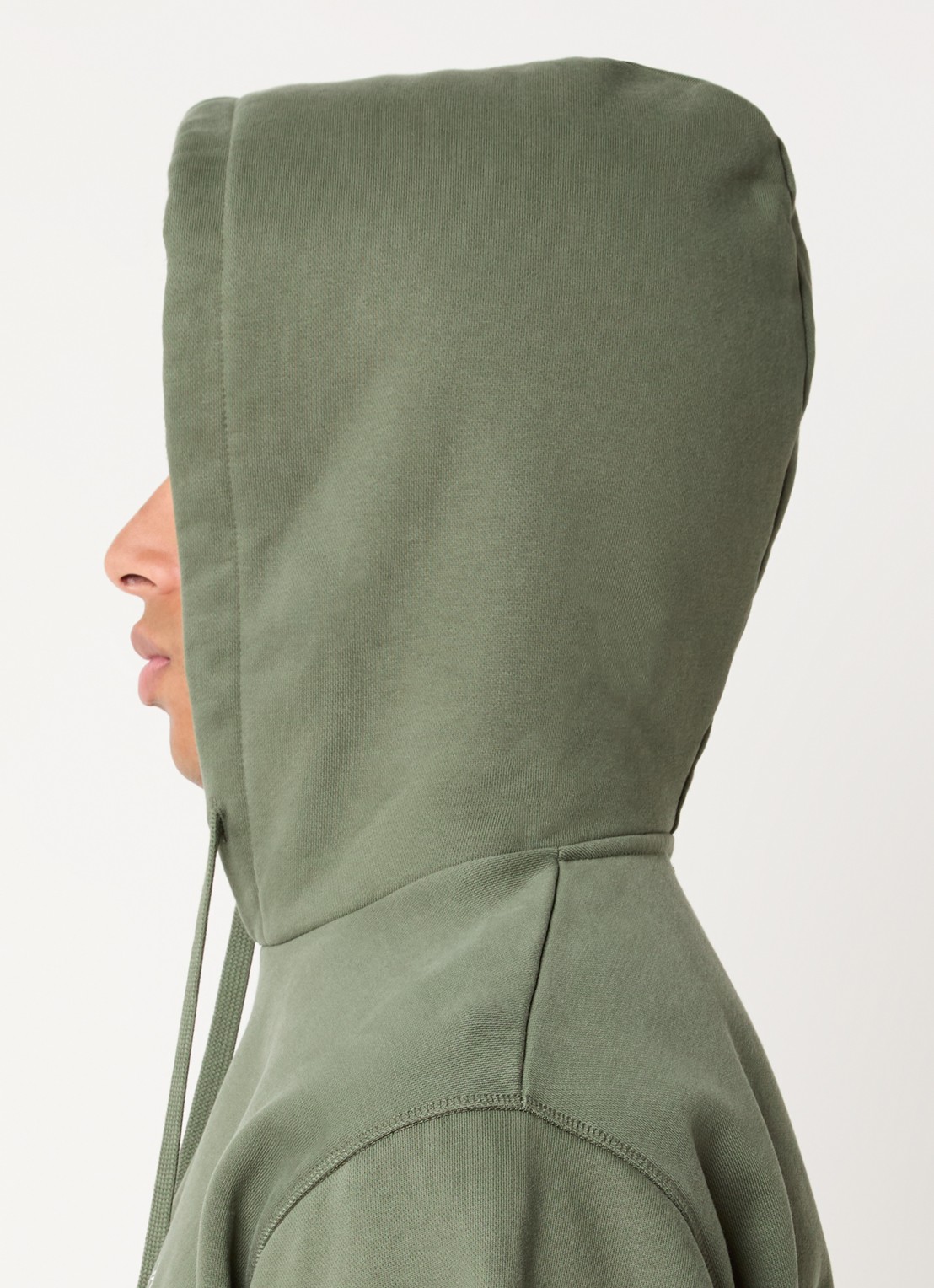 Arte Antwerp Heart hoodie met logo - detail 3 legergroen