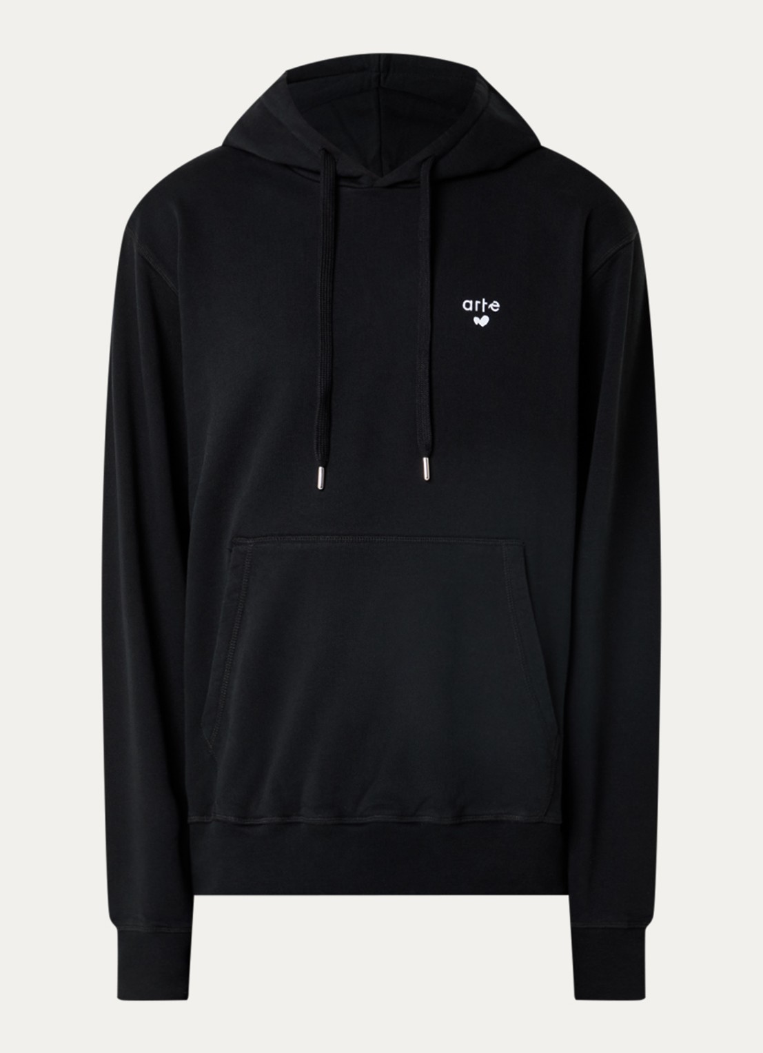 Arte Antwerp Heart hoodie met logo - voorkant 4 zwart