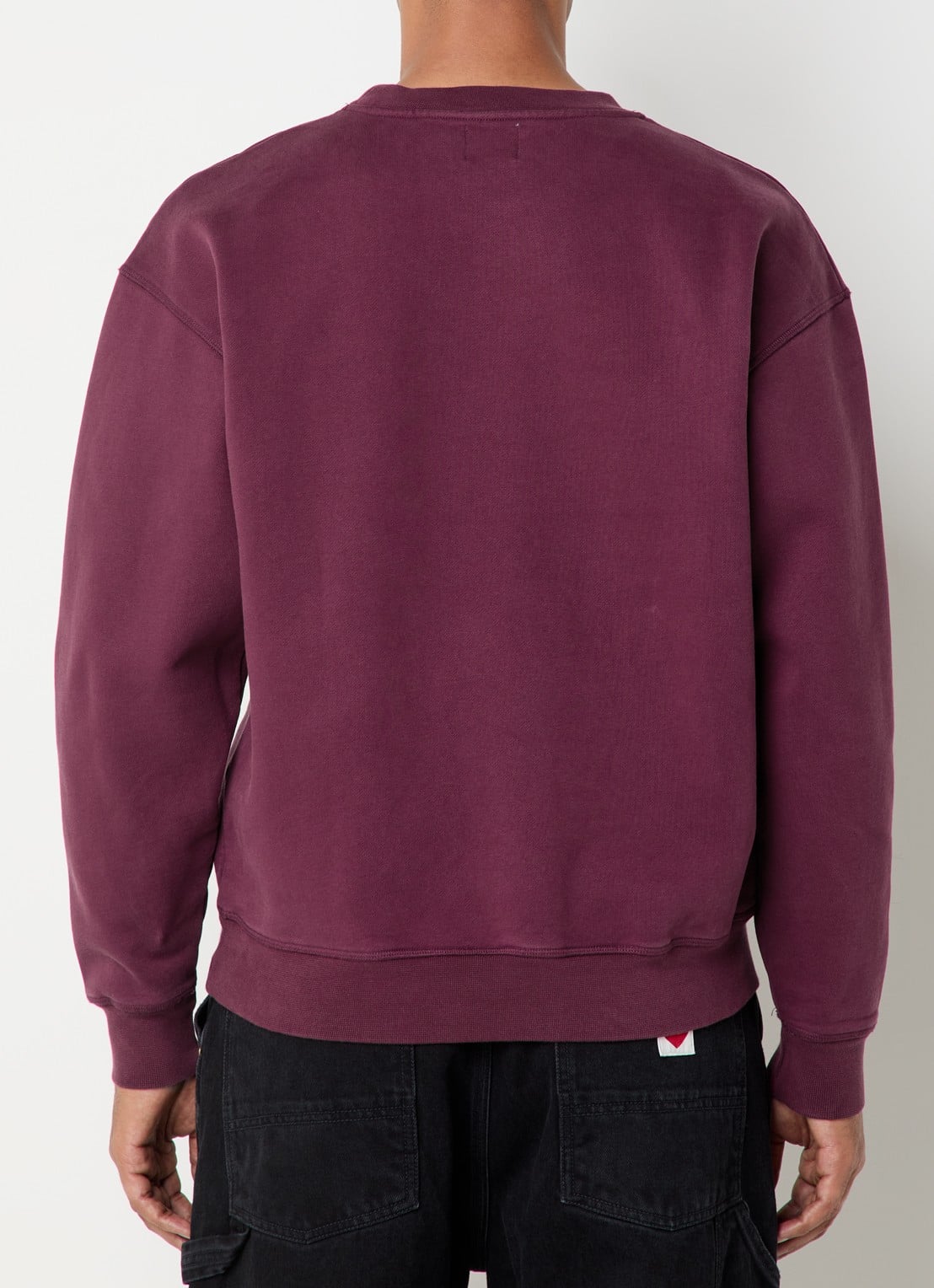 Arte Antwerp Heart sweater met logo - achterkant 4 bordeauxrood
