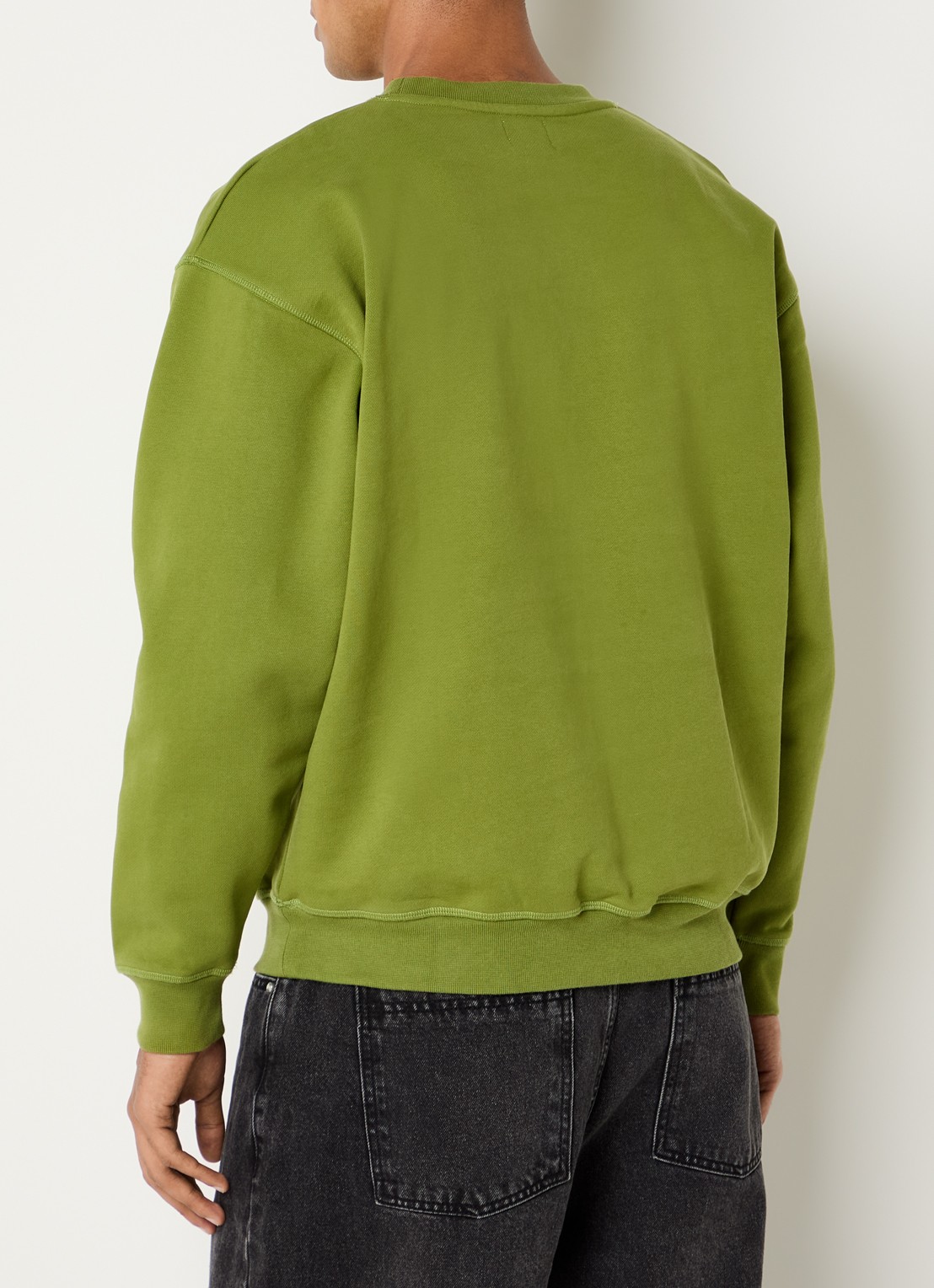 Arte Antwerp Heart sweater met logoborduring - achterkant 2 groen