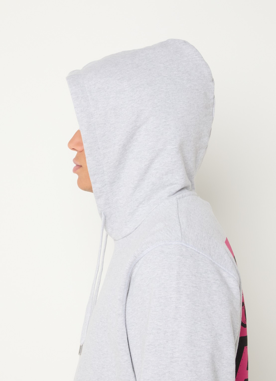 Arte Antwerp Hoodie met backprint  - detail 3 grijs
