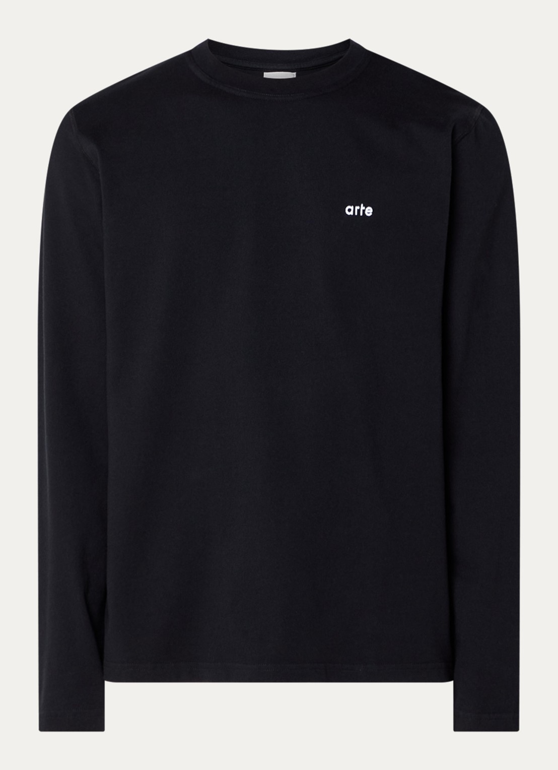 Arte Antwerp Longsleeve met front- en backprint - voorkant zwart