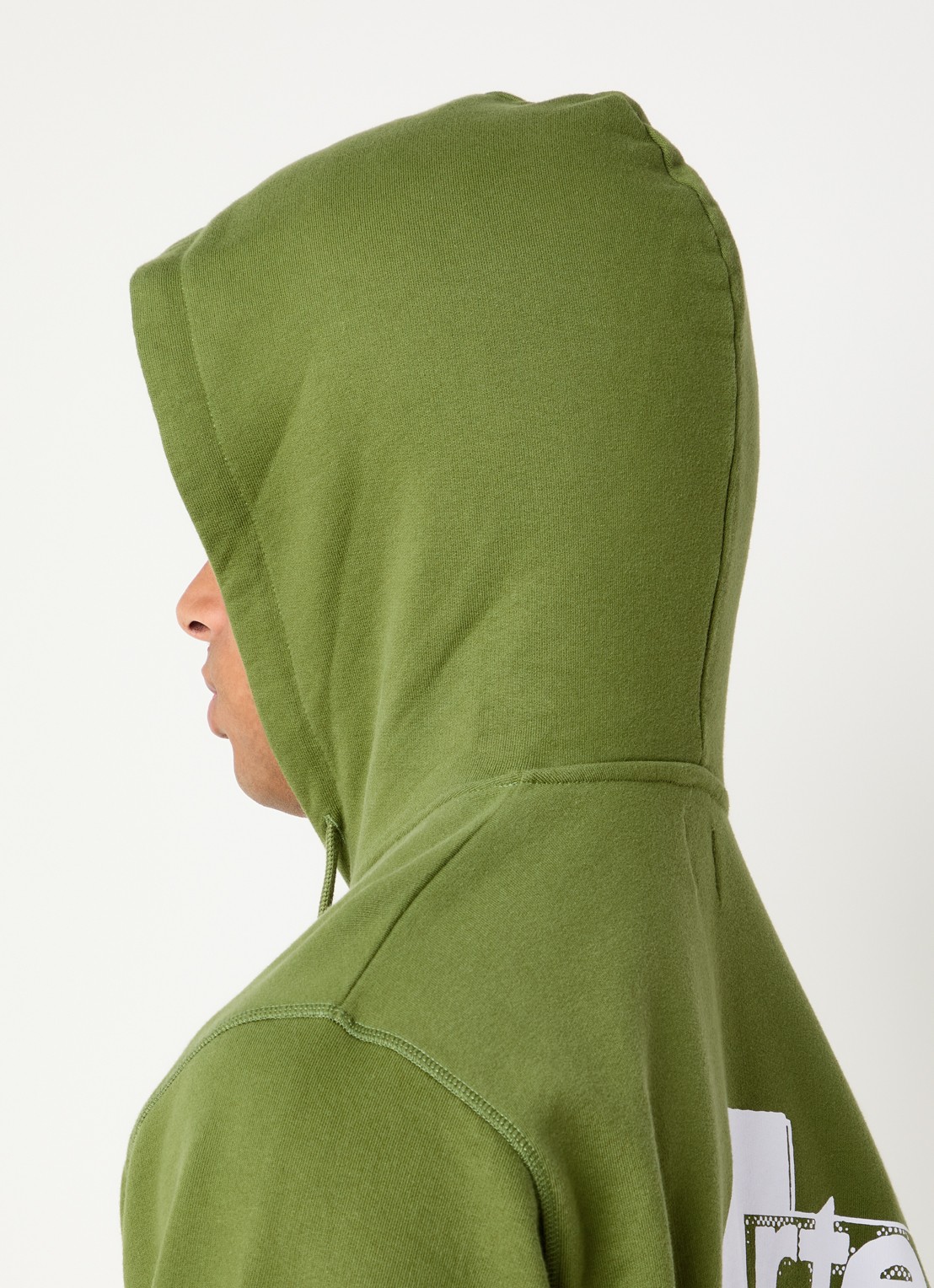 Arte Antwerp Receipt hoodie met backprint - detail 5 groen